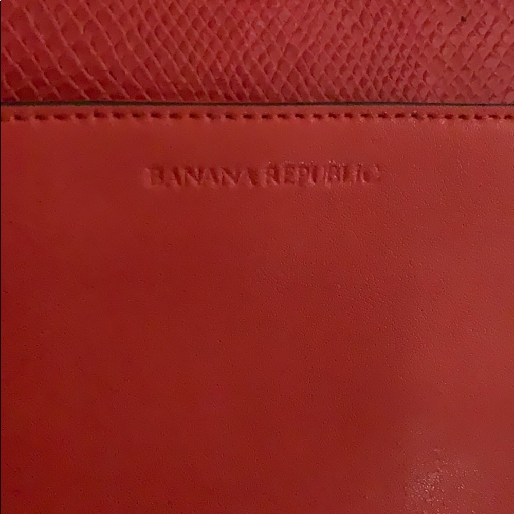 Banana Republic Red Leather Clutch - Picture 3 of 8